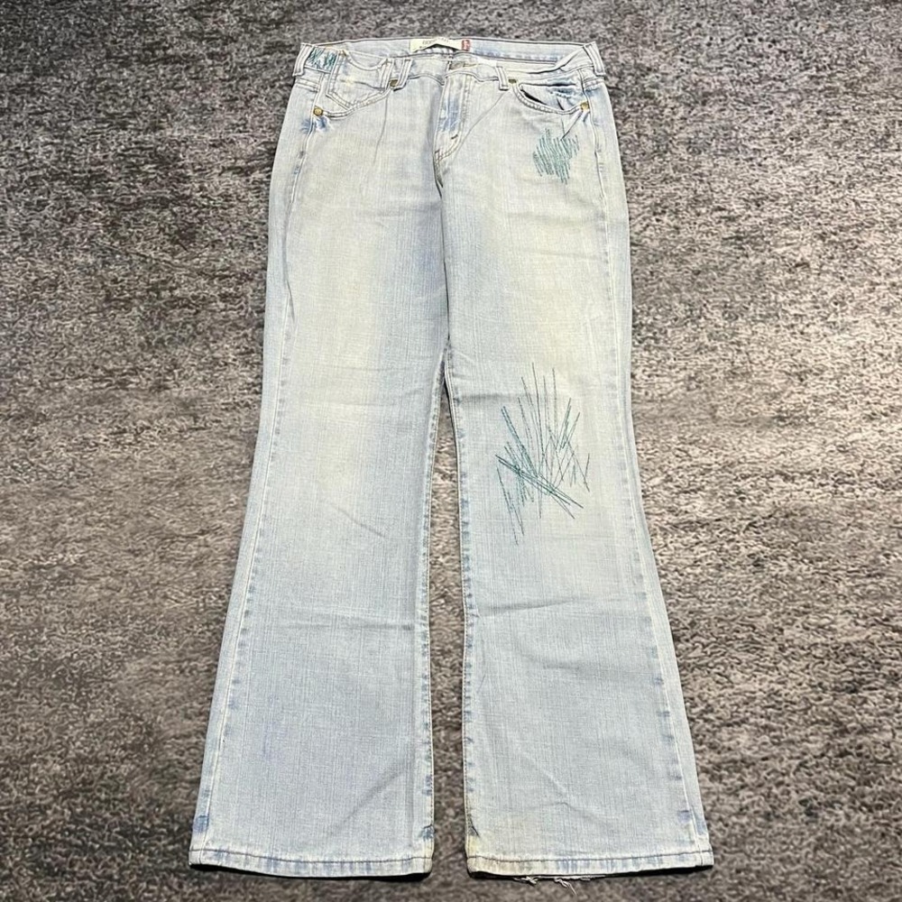 Levi's 515 Jeans Size 12M (31x32) Light Blue‎ Bootcut Hippie Western Vintage Y2K